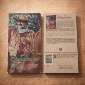 John Wayne Chisum VHS Tape